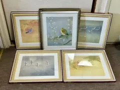 キ*ラ様 【4切サイズ額縁5点セット】木製額縁4点とアルミ額縁1点　面材ガラス