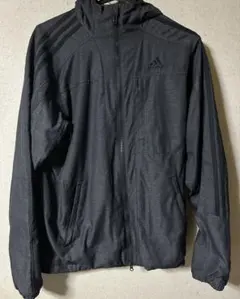 adidas ブラック フード付きジャケット Sサイズ
