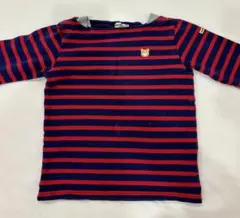 ミキハウス ホットビスケッツ ボーダー長袖Tシャツ 120cm