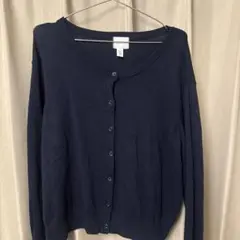 H&M 長袖 カーディガン ネイビー XLのサムネイル