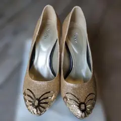 ゴールド グリッター パンプス 23cm