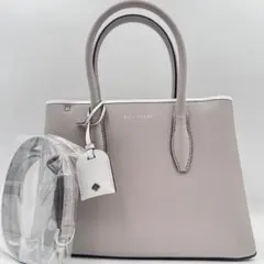 極美品✨kate spade ハンドバッグ　2way オールレザー　グレージュ