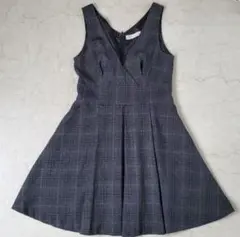 チェック柄ジャンパースカート