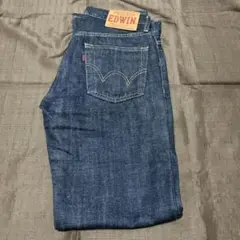 EDWIN 503 ストレートデニム ダークブルー