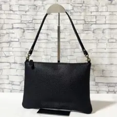 美品✨モルミルス・ショルダーポーチ クラッチバッグ 2way仕様 レザー 黒のサムネイル