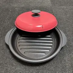 電子レンジ専用　レンジで焼ケール 丸型　火を使わないフライパン 新品未使用 箱付