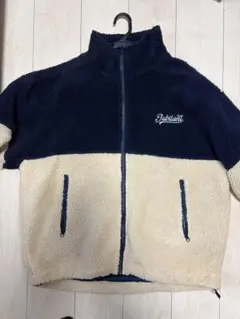 Jubilant フリースジャケット ネイビー/ベージュ