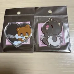 foxy illustrations popup ベア ミラーステッカー 2点