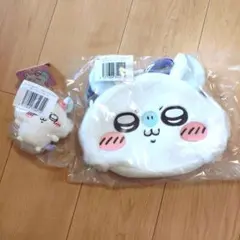 ちいかわ　モモンガだらけくじ　おかおショルダーバック　マスコットさくら