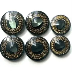 装飾ボタン 深緑 No.557