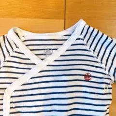 ストライプ柄　ロンパース 70 プチバトー　長袖　ボーダー