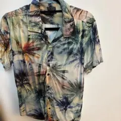 GUESS アロハシャツ パームツリー柄 半袖のサムネイル