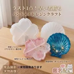 花皿 貝皿 シリコンモールド 2点セット レジン アクセサリートレイ桜 猫