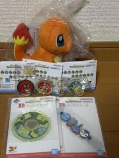 一番くじ ポケモン 30周年 C賞 ヒトカゲ J賞 メタルチャーム 他おまけ付き