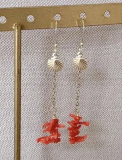 希少！サンライズシェル♡ハンドメイドピアス　オアフ島KAMERA K14ハワイ 希少！サンライズシェル♡ハンドメイドピアス オアフ島KAMERA K14