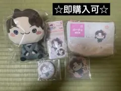 忍たま桜もちぴこ　利吉　缶バッジ、ポーチ、アクリルスタンド、ステッカー
