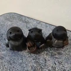 【ブラックフライデー価格‼️】モグラの置物 3体セット