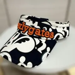 パーリーゲイツ 総柄ロゴ サンバイザー ゴルフ スポーツ