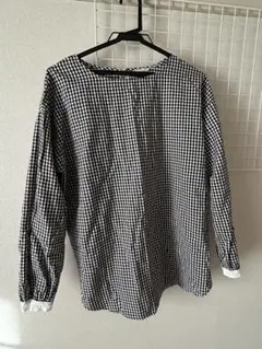 ギンガムチェック 長袖シャツ