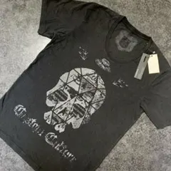 未着用Custom Culture スカルプリント Tシャツ ブラック 48 Mのサムネイル