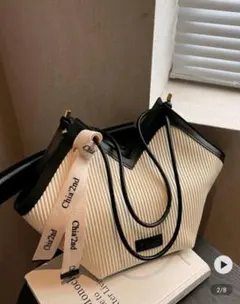 ショルダーバッグ　スカーフデザイン付き