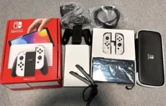 【箱付き】Nintendo Switch 有機EL ホワイト【ケース付き】
