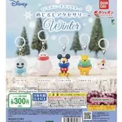 ディズニーキャラクター めじるしアクセサリー ウィンター ガチャ コンプ 新品