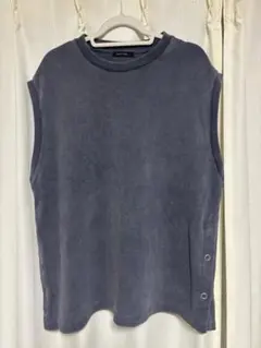 niko and... グレー ブルー　ベスト　 L