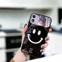 iPhone14 ケース スマホケース 化粧鏡 スマホカバー スマイルミラー