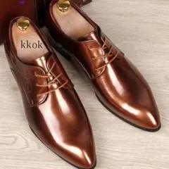 メンズ 革靴 紳士靴 ビジネスシューズ エナメル フォーマル レースアップ $