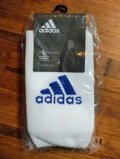 adidas キッズ用サッカーソックス ホワイト 19-21cm