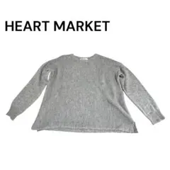 HEART MARKET ニット セーター グレー M ざっくり オーバーサイズのサムネイル