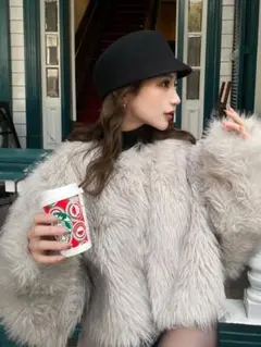 DIANTE PREMIUM ECO FUR JACKET GRY