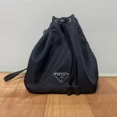 PRADA NYLON プラダ ナイロン 巾着 バッグ ポーチ 黒 NERO