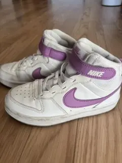 Nike ハイカットスニーカー ホワイト/パープル