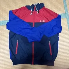 CONVERSE フード付き ジャンパーL 赤/青/黒