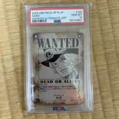 2025 ONE PIECE OP13 JP サボ WANTED PSA10
