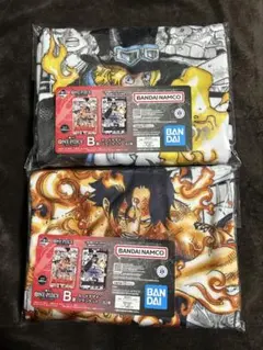 一番くじ ワンピースカード B賞 カードデザインブランケット 2種　下位賞付き