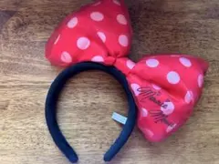 ミニーマウス 赤い水玉カチューシャ