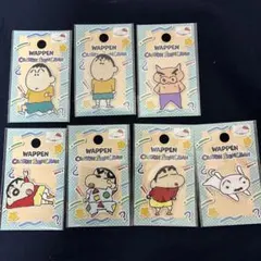 クレヨンしんちゃん ワッペン 7個セット　セリア