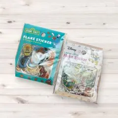 セサミストリート・ディズニードナルド系フレークシールセット　おまけ付き