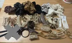 ヘアアクセ　シュシュ　ピン　他　まとめ売り