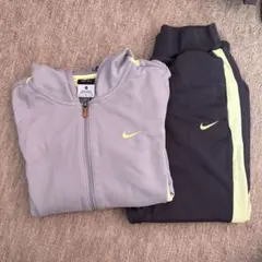 ⭐︎ NIKE Dri-FIT ジャージ セットアップ レディースMグレー×蛍光黄