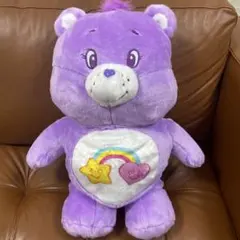 新品　ケアベア ウルトラBIGぬいぐるみ　56センチ　パープル ラウンドワン