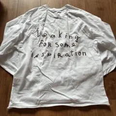 ZARA テキスト入り長袖Tシャツ　カットソー　S