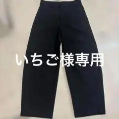 UNIQLO ユニクロ　ジャージーバレルレッグパンツ L ネイビー