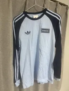adidas × Oasis ツアー スリーストライプス 長袖Tシャツ【M】
