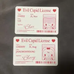 IVE Secret evil cupid ウォニョン　リズ　トレカ