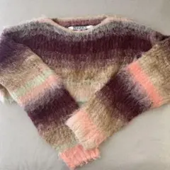 美品♡即完売！PERVERZEミックスグラデーションニット