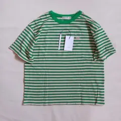 【極美品】SCYE BASICS サイベーシックス ボーダー Tシャツ 緑 38のサムネイル